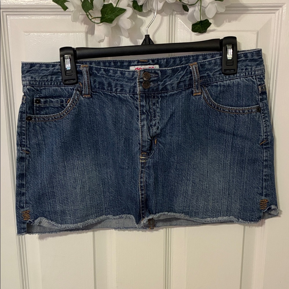 Dear ab Denim Mini Skirt